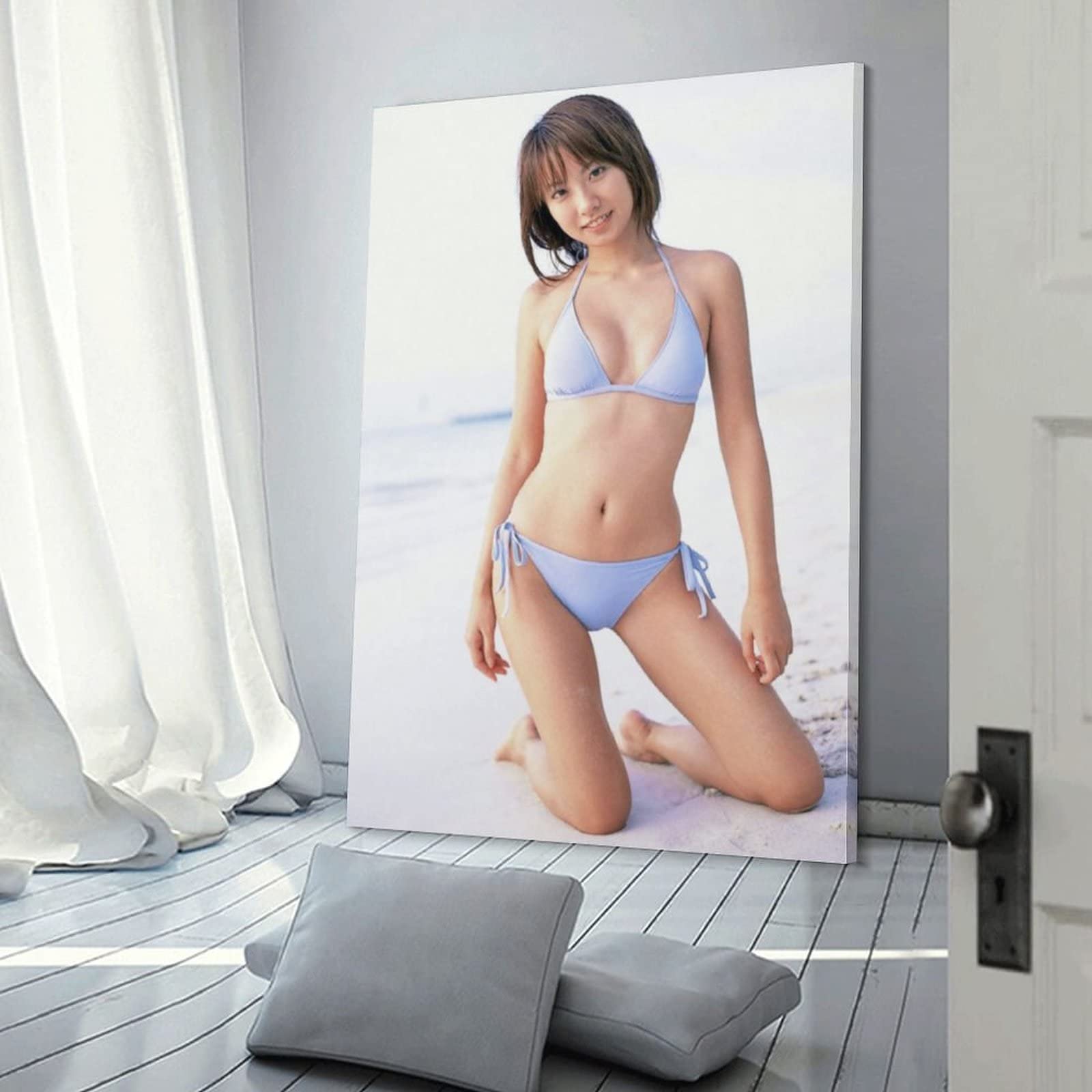 Amazon.co.jp: 山本梓写真ビキニ水着絵画ポスター オフィス ベッド